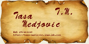 Tasa Međović vizit kartica